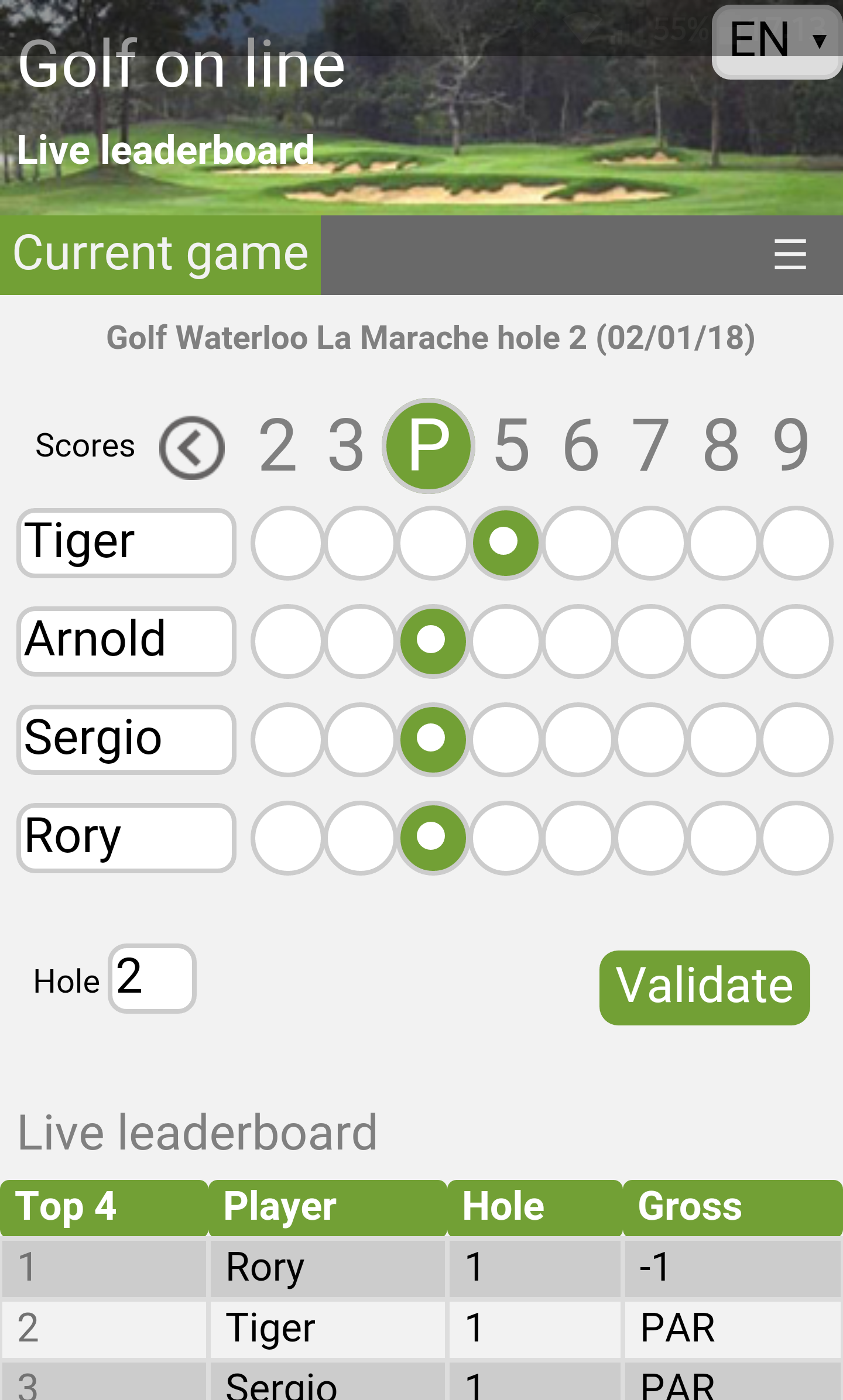 Golf leaderboard live golf tournament scores