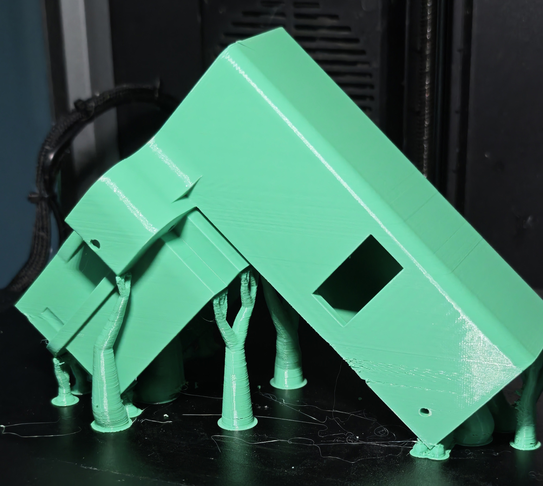 3D printing the enclosure on the Creality K1 Max